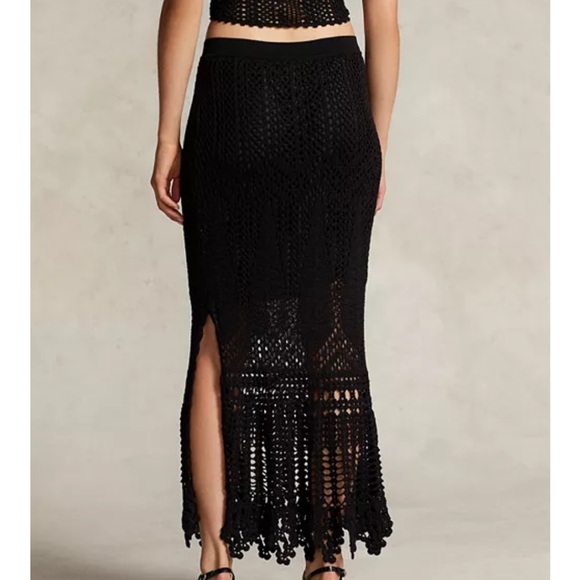 Elegant Black Pointelle
Knit maxi Skirt Polo Ralph Lauren size XL NWT - Picture 3 of 7